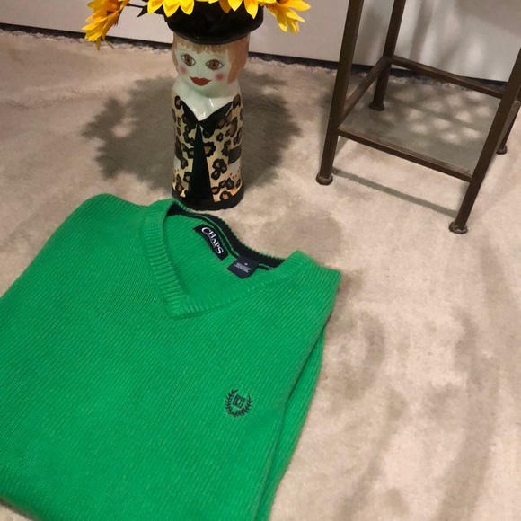 Chaps  V-neck sweater 100% cotton. M - Picture 3 of 3